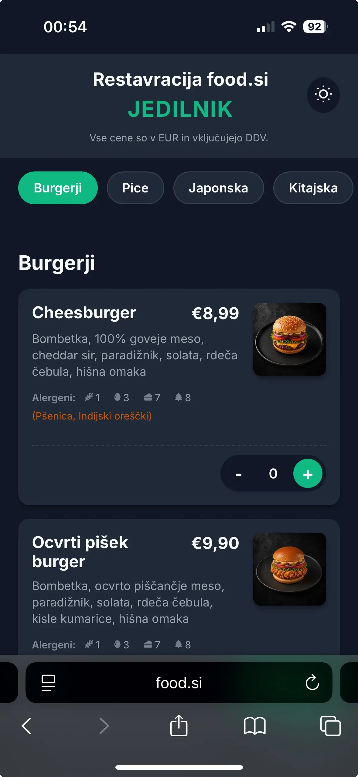 Digitalni jedilnik