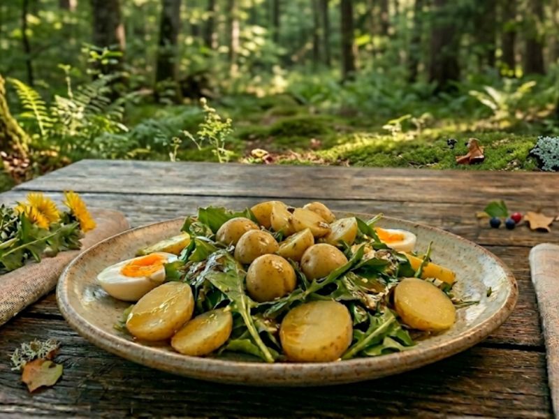 Regratova solata: okus pomladi na krožniku