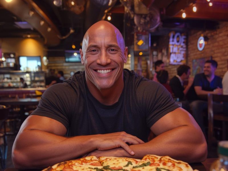 Dwayne Johnson in njegova epska pica